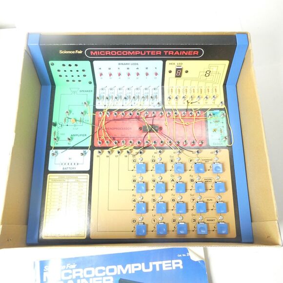Radio Shack Science Fair Microcomputer Trainer Toy 28-260 Vintage - Picture 7 of 13